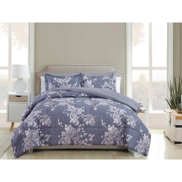 7 pcs Sophia Modern & Contemporary Polyester Box Stitch Floral C - Picture 7 of 7